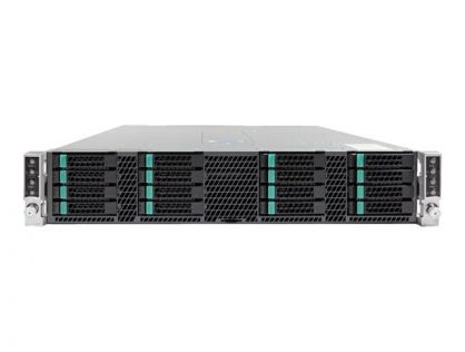 Intel Server Chassis H2216XXKR2 - Rack-mountable - 2U - up to 4 blades - SATA/SAS - hot-swap
