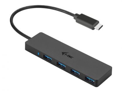I-TEC USB-C SLIM PASSIVE HUB 4P NO PS WIN AND MAC OS BLACK