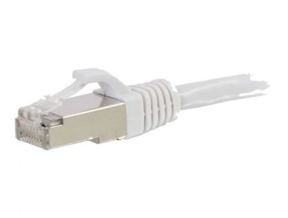 C2G Cat6a Booted Shielded (STP) Network Patch Cable - Patch cable - RJ-45 (M) to RJ-45 (M) - 2 m - STP - CAT 6a - molded, snagless, stranded - white