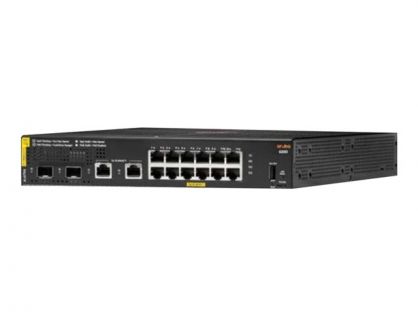 HPE Aruba 6000 12G Class4 PoE 2G/2SFP 139W Switch - Switch - Managed - 12 x 10/100/1000 (PoE+) + 2 x Gigabit SFP + 2 x 1000Base-T - rack-mountable - PoE (139 W)