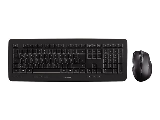 CHERRY DW 5100 - keyboard and mouse set - US with Euro symbol - black Input Device