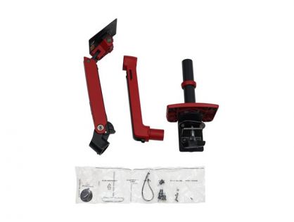 Ergotron LX - Mounting kit (monitor arm, 2-piece desk clamp, pole, extension) - for LCD display - red - screen size: up to 34" - desktop