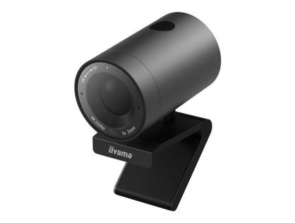 Stylish and discreet Professional 4K Webcam with Built in microphone 5x Digital zoom 120° field of view (FoV) and Auto Tracking