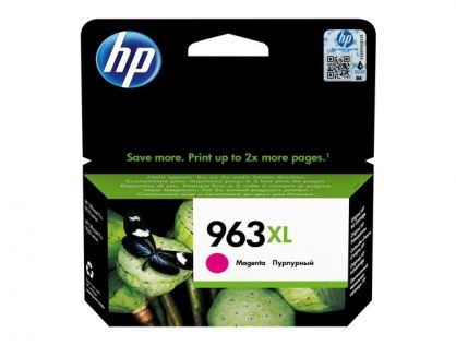HP 963XL - 23.25 ml - High Yield - magenta - original - ink cartridge - for Officejet Pro 9010, 9012, 9014, 9015, 9016, 9019, 9020, 9022, 9025