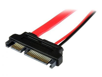 StarTech.com 6in Slimline SATA to SATA Adapter with Power - Slim SATA (F) to SATA (M) - Slimline Serial ATA to SATA (SLSATAADAP6) - SATA adapter