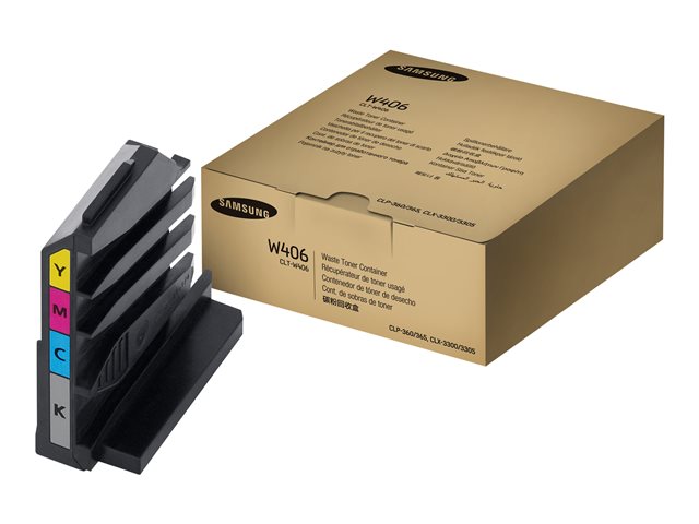 Samsung CLT-W406 - Black, yellow, cyan, magenta - waste toner collector - for Samsung CLX-3300, 3302, 3303, 3304, 3305, 3306, 3307, SCX-3300, 3301, 3305, 3306