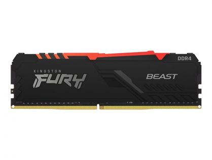 Kingston FURY Beast RGB - DDR4 - module - 16 GB - DIMM 288-pin - 3200 MHz / PC4-25600 - unbuffered