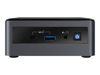 Intel Next Unit of Computing Kit 10 Performance - NUC10i7FNHJA - Barebone - mini PC - 1 x Core i7 10710U / 1.1 GHz - RAM 8 GB - HDD 1 TB - UHD Graphics - GigE - WLAN: Bluetooth 5.0, 802.11a/b/g/n/ac/ax - Win 10 Home 64-bit