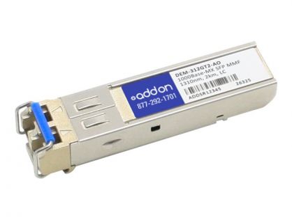 AddOn DLink DEM-312GT2 Compatible SFP Transceiver - SFP (mini-GBIC) transceiver module (equivalent to: D-Link DEM-312GT2) - GigE - 1000Base-MX - LC multi-mode - up to 2 km - 1310 nm - for D-Link DGS 12XX, DXS 1100, 1210, 3400, 3600, Nuclias Cloud-Managed