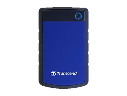 Transcend StoreJet 25H3 - Hard drive - 4 TB - external (portable) - 2.5" - USB 3.1 Gen 1 - 256-bit AES - navy blue