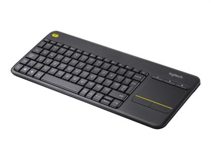 Logitech Wireless Touch Keyboard K400 Plus - keyboard - with touchpad - AZERTY - Belgium - black Input Device