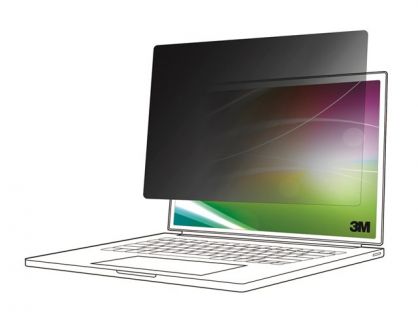 3M Bright Screen Privacy Filter - Notebook privacy filter - edge-to-edge - removable - flip - 13.5" - black