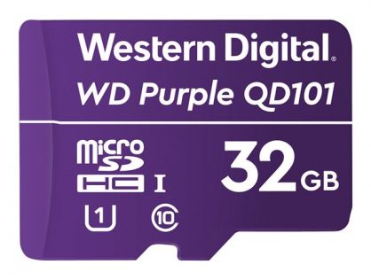 WD Purple SC QD101 WDD032G1P0C - flash memory card - 32 GB - microSDHC