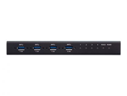 ATEN US3344I - USB peripheral sharing switch - 4 x USB 3.2 Gen 1 - desktop, rack-mountable - DC power
