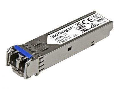 StarTech.com HPE J4858C Compatible SFP Module, 1000BASE-SX, 1GbE Multi Mode (MMF) Fiber Optic Transceiver, 1GE Gigabit Ethernet SFP, LC Connector, 550m, 850nm, DDM, HPE 1400, 1700, 1820 - Lifetime Warranty (J4858CST) - SFP (mini-GBIC) transceiver module (