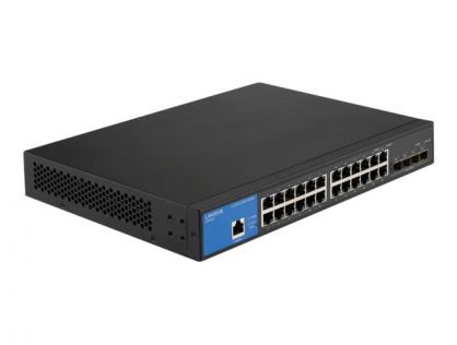 Linksys LGS328C - switch - 24 ports - smart - rack-mountable - TAA Compliant