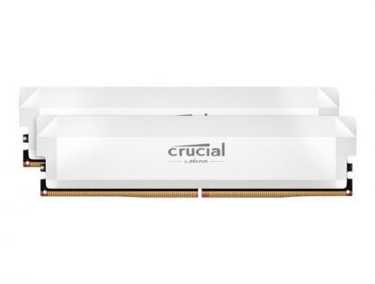Crucial Pro - Overclocking Edition - DDR5 - kit - 32 GB: 2 x 16 GB - DIMM 288-pin - 6000 MT/s / PC5-48000 - CL36 - 1.35 V - unbuffered - on-die ECC - white