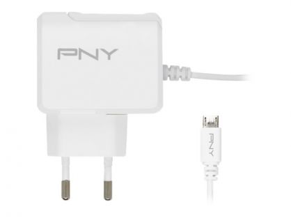 PNY Micro-USB Charger - Power adapter - 12 Watt - 2.4 A (Micro-USB Type B) - European Union