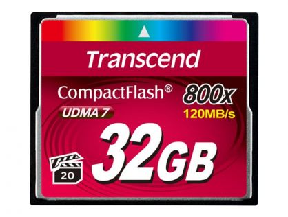 Transcend - Flash memory card - 32 GB - 800x - CompactFlash