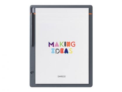 Wacom Bamboo Slate Large - digitiser - Bluetooth - medium grey with orange accents
