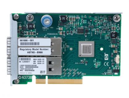 HPE InfiniBand QDR/EN 10Gb Dual Port 544FLR-QSFP - network adapter - PCIe 3.0 x8 - 2 ports