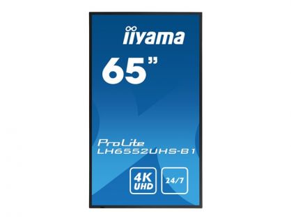 iiyama ProLite LH6552UHS-B1 65" Class (64.5" viewable) LED-backlit LCD display - 4K - for digital signage