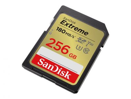 SanDisk Extreme - flash memory card - 256 GB - SDHC UHS-I