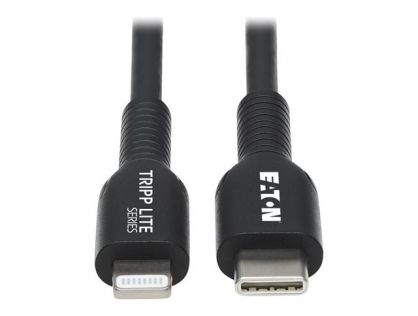 Eaton Tripp Lite Series USB-C to Lightning Sync/Charge Cable (M/M), MFi Certified, Black, 2 m (6.6 ft.) - Lightning cable - Lightning / USB - 2 m