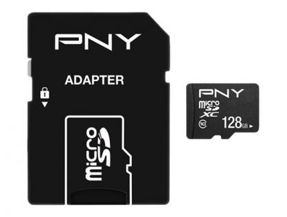 PNY Performance Plus - flash memory card - 128 GB - microSDXC