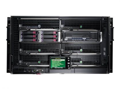 HPE BLc3000 Enclosure w/4 Power Supplies and 6 Fans with Insight Control Environment License - rack-mountable - 6U