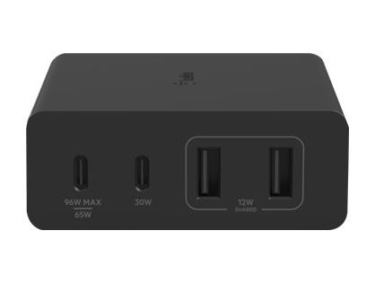 Belkin BoostCharge Pro power adapter - GaN technology - 2 x USB, 2 x USB-C - 108 Watt