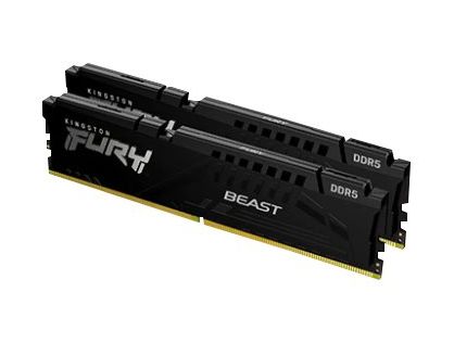 Kingston FURY Beast - DDR5 - kit - 16 GB: 2 x 8 GB - DIMM 288-pin - 5200 MHz / PC5-41600 - unbuffered