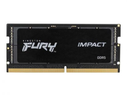 Kingston FURY Impact - DDR5 - module - 16 GB - SO-DIMM 262-pin - 5600 MT/s / PC5-44800 - CL40 - 1.1 V - unbuffered - on-die ECC
