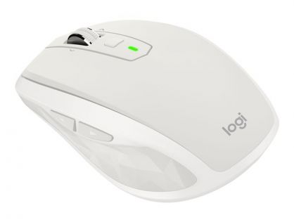 Logitech MX Anywhere 2S - Mouse - laser - 7 buttons - wireless - Bluetooth, 2.4 GHz - USB wireless receiver - light grey