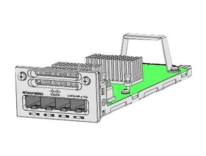 Cisco - Expansion module - 10GbE - refurbished - for Catalyst 3850-12, 3850-12X48, 3850-24, 3850-48