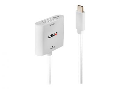 Lindy - video adapter - 24 pin USB-C to DVI-D - 10 cm