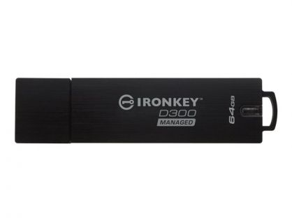 IronKey D300 Managed - USB flash drive - 64 GB - TAA Compliant