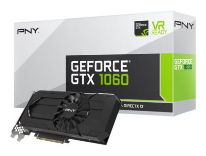 PNY GeForce GTX 1060 - Graphics card - GF GTX 1060 - 3 GB GDDR5 - PCIe 3.0 x16 - DVI, HDMI, 3 x DisplayPort