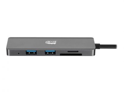Adesso 6 in 1 - docking station - USB-C - HDMI