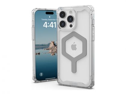 UAG Case for Apple iPhone 15 Pro Max [6.7-inch] - Plyo Magsafe Ice/Silver - Back cover for mobile phone - MagSafe compatibility - thermoplastic polyurethane (TPU), PC backplate - ice silver - for Apple iPhone 15 Pro Max