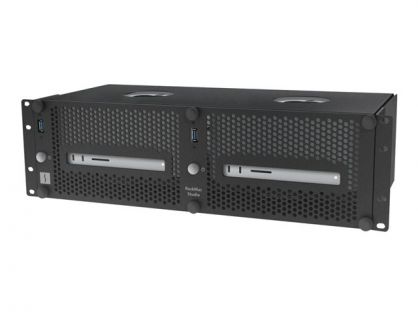 3U Enclosure to Install and Secure One or Two Mac Studio Computers in a Standard 19-inch Rack