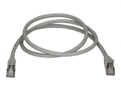StarTech.com 7m CAT6A Ethernet Cable, 10 Gigabit Shielded Snagless RJ45 100W PoE Patch Cord, CAT 6A 10GbE STP Network Cable w/Strain Relief, Grey, Fluke Tested/UL Certified Wiring/TIA - Category 6A - 26AWG (6ASPAT7MGR) - patch cable - 7 m - grey