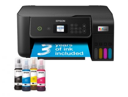 Epson EcoTank ET-2870 - Multifunction printer - colour - ink-jet - ITS - A4 (media) - up to 10 ppm (printing) - 100 sheets - Wi-Fi, USB - black