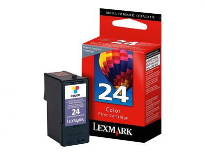 Lexmark Cartridge No. 24 - colour (cyan, magenta, yellow) - original - ink cartridge - LRP
