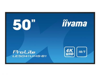 iiyama ProLite LE5041UHS-B1 50" Class (49.5" viewable) LED-backlit LCD display - 4K - for digital signage