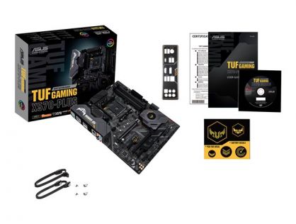 ASUS TUF GAMING X570-PLUS - Motherboard - ATX - Socket AM4 - AMD X570 Chipset - USB-C Gen2, USB 3.2 Gen 1, USB 3.2 Gen 2 - Gigabit LAN - onboard graphics (CPU required) - HD Audio (8-channel)
