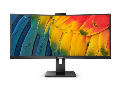 Philips 34B1U5600CH - 5000 Series - LED monitor - curved - 34" - 3440 x 1440 WQHD @ 120 Hz - VA - 350 cd/m² - 3000:1 - 4 ms - HDMI, DisplayPort, USB-C - speakers - textured black