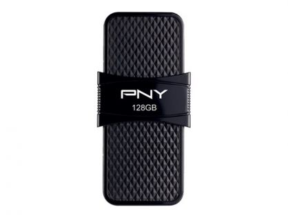 PNY Duo-Link On-the-Go - USB flash drive - 128 GB - USB 3.1 / USB-C