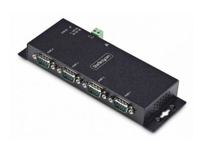 StarTech.com 4P Serial to Ethernet Adapter, IP LAN to RS232 DB9 Converter - device server - TAA Compliant