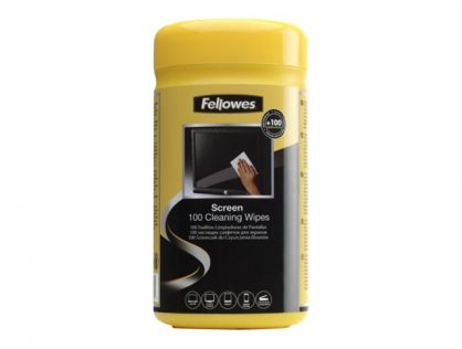 Fellowes Screen Cleaning Wipes (tub 100)
